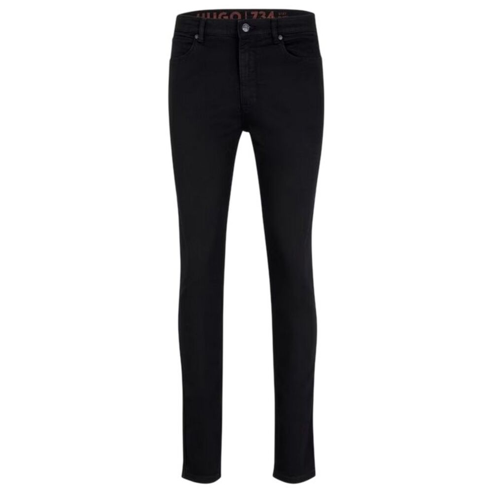 Hugo Boss Mens Cotton Denim Skinny Jeans / Black